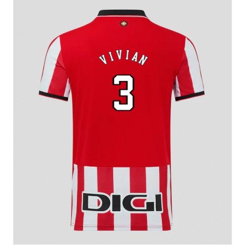Moški Nogometni dresi Athletic Bilbao Dani Vivian #3 Domači 2025-26 Kratek Rokav